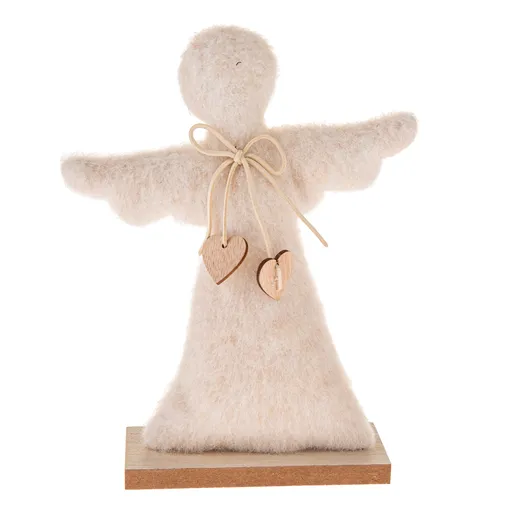 Decorațiune de Crăciun Înger din material textil25,5 cm , fleece pufos