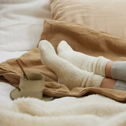 Set de 2 perechi de șosete antiderapante cu găurele