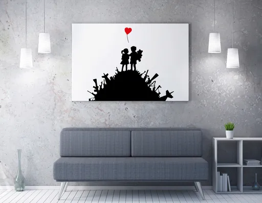 Tablou decorativ, WY140 (50 x 70), Canvas imprimat, Multicolor