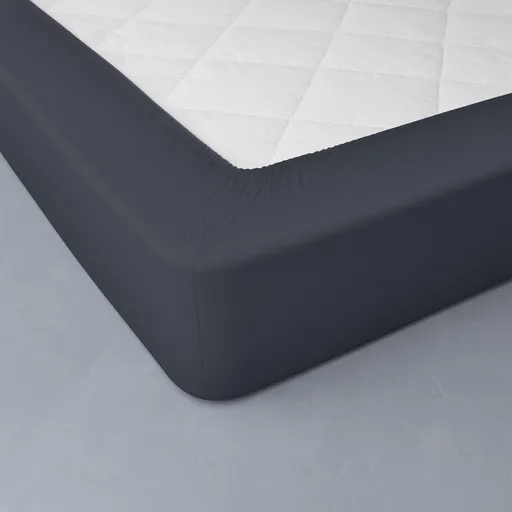 Cearșaf elastic de culoare solidă cu adâncimea colțului de 32 cm, din policotonă