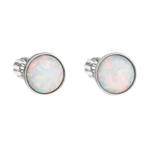 Evolution Group - Pavona Cercei din argint cu opal sintetic alb 11001.3 white