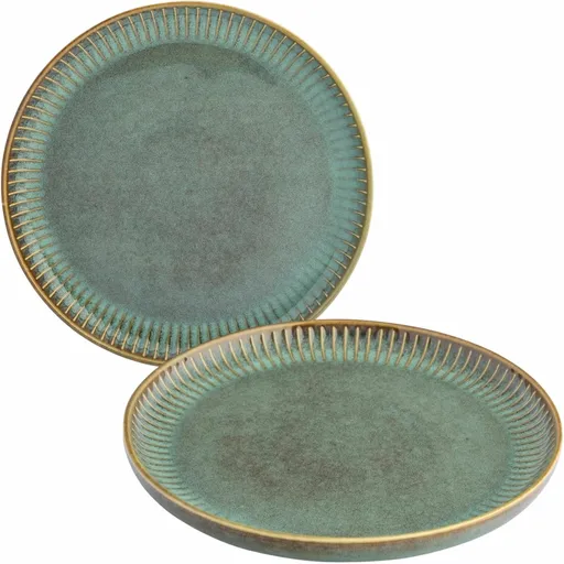 Altom Set of 2 dessert plates Reactive Sage 20.5 cm, verde
