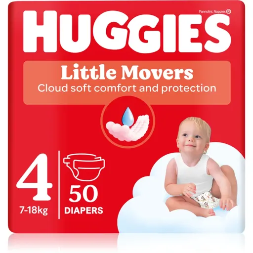 Huggies Little Movers Ultra Comfort scutece de unică folosință Jumbo 7-18 kg 50 g