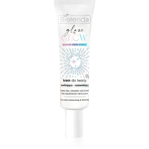 Bielenda GLAZE & GLOW cremă de față, pentru hidratare și iluminare pentru tenul uscat 50 ml