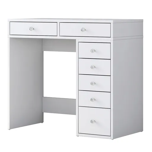 Masa de machiaj, Hanah Home, BJ108, 90x81.6x44.5 cm, Alb