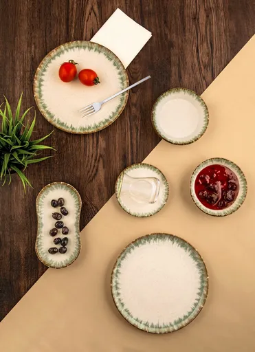 Set de mic dejun, Hermia, 721NBL3161,  Placă de barcă: 19 cm (2 bucăți), Multicolor