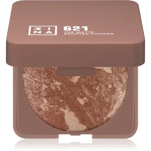 3INA The Bronzer Powder pudra compacta pentru bronzat culoare 621 Glow Sand 7 g