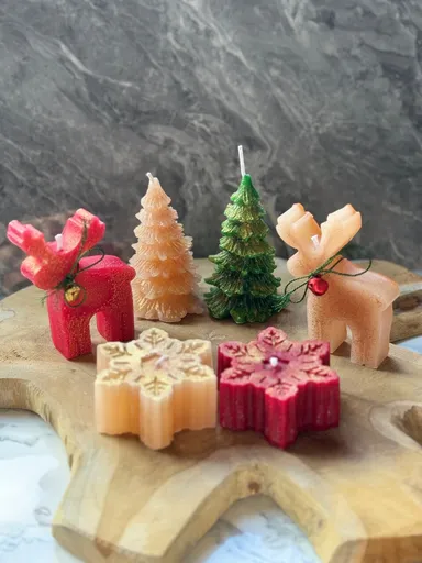 Set de lumanari, Christmas Candle Set15, 100% SOIA, Multicolor