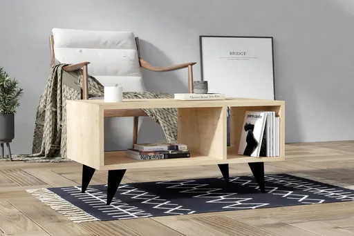 Masuta de cafea, Hanah Home, Clara, 80x40x50 cm, Maro