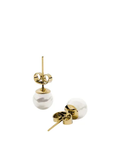 Furiosa Cercei placați cu aur Pearl Dot SE-PEARLDOT-G