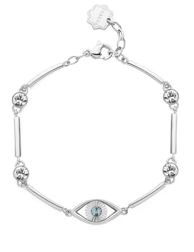 Brosway Brățară de oțel pentru femei cu cristale cu ochi atotvăzător BHKB150