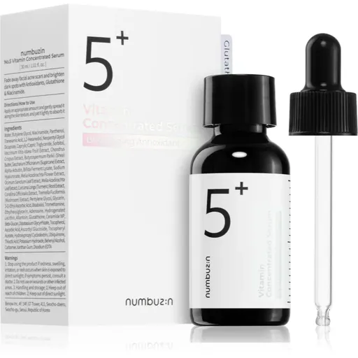 Numbuzin No. 5 Glutathione Vitamin Concentrated Serum ser concentrat pentru ten pentru piele cu hiperpigmentare 30 ml