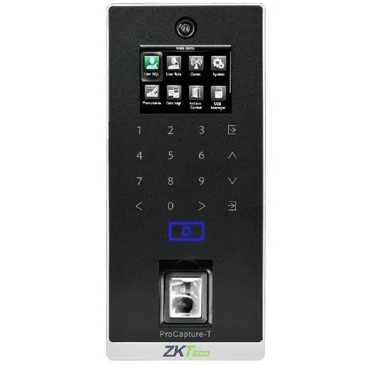 Controler standalone cu functie de pontaj ZKTeco PRO-CAPTURE-T cu amprenta, card si tastatura