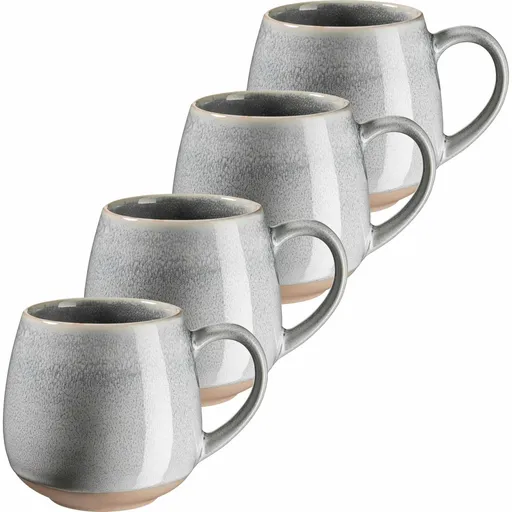 Mäser Set de 4 căni mari AQUATA – 500 ml, gri, gri, 500 ml