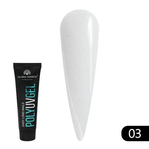 Polygel cu Sclipici 30, Global Fashion, 30 g, TPO Free