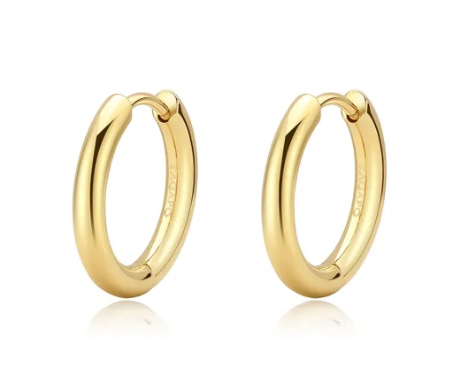 S'Agapõ Cercei minimaliști cercuri de oțel Chunky SHK70