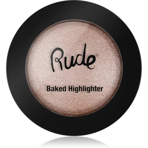 Rude Cosmetics Baked Highlighter Pudra compacta ce ofera luminozitate culoare All Eyes On Me 7 g