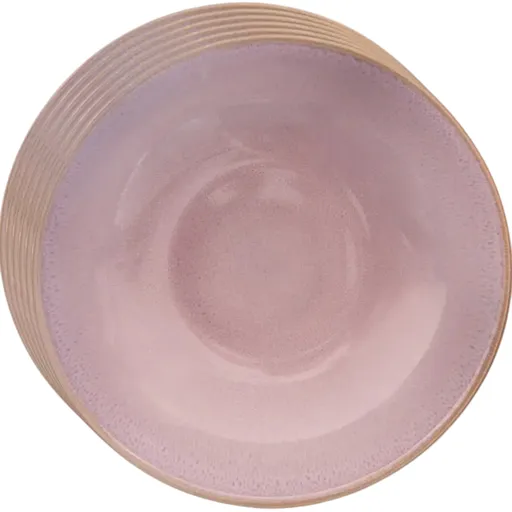 Orion Set de farfurii adânci din ceramică Glaze roz 20,5 cm, 6 buc., roz