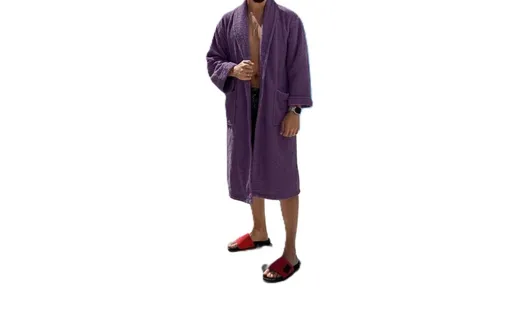 Halat de baie Terry, ET 2000 IMPEX, L/XL, bumbac, lila