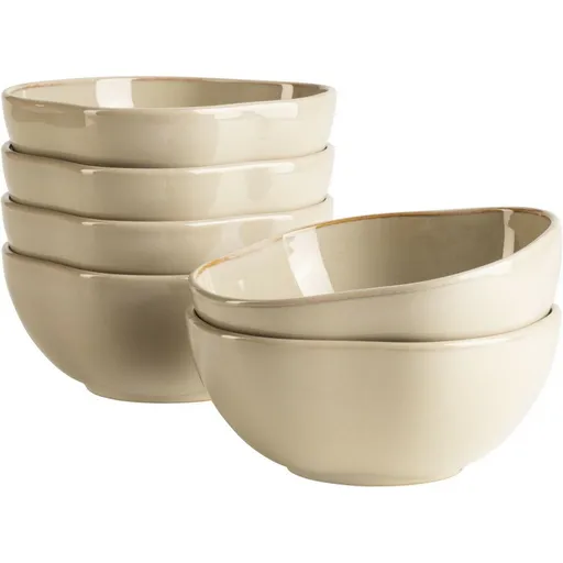 Mäser Set de boluri Cordelia Sand 16 cm, 6 buc., bej