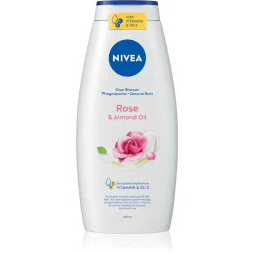NIVEA Rose & Almond Oil gel de duș 750 ml