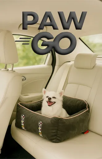 Pat pentru animale de companie, Paws & Whiskers, Paw Go, Material exterior: 100% poliester, Antracit