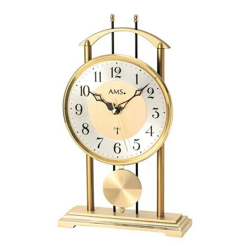 Ceas de masă cu pendulă AMS 5193, 29 cm, auriu