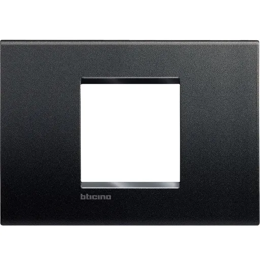 Rama ornament 2 module centrat Bticino Living Light LNA4819AR, antracit