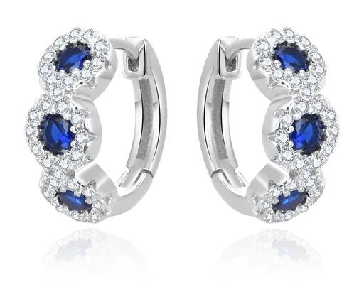 Beneto Cercei strălucitori din argint cu pietre de zircon AGUC3338