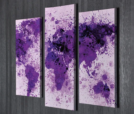 Tablou decorativ, UC100, Cadru: 100% LEMN (grosime: 3 cm), Multicolor