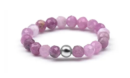 Agato Inel mineral cu rubin POL-R12 52 mm