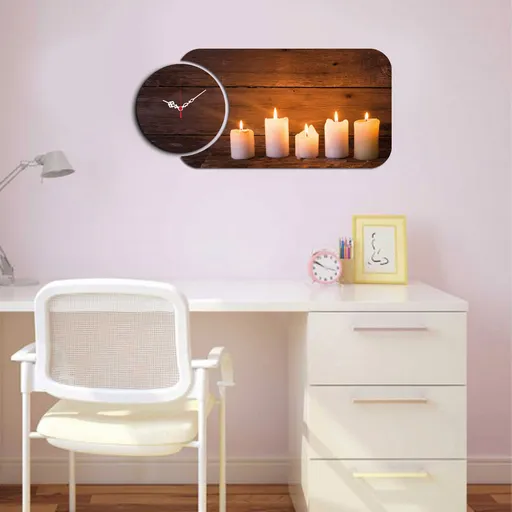 Ceas de perete, YMS-32, Dimensiune: 68 x 32 cm, Multicolor