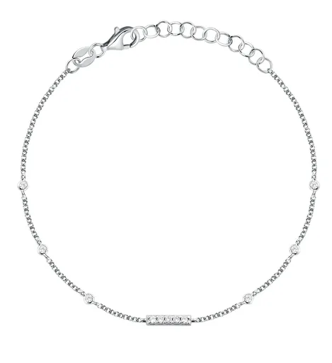 La Petite Story Brățară din argint cu zircon cubic Silver LPS05AWV76