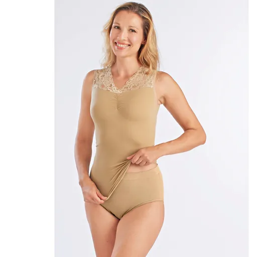 Top din dantelă cu efect de slăbire