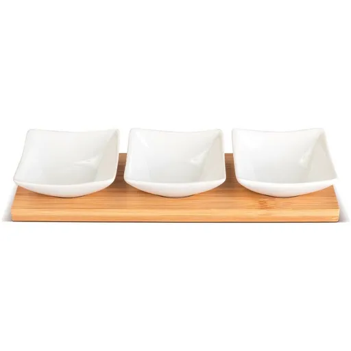 Lamart LT9217 Set de servire din 4 piese Bamboo,26 x 8 cm