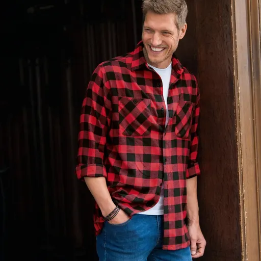 Cămașă din flanel în carouri, set de 3