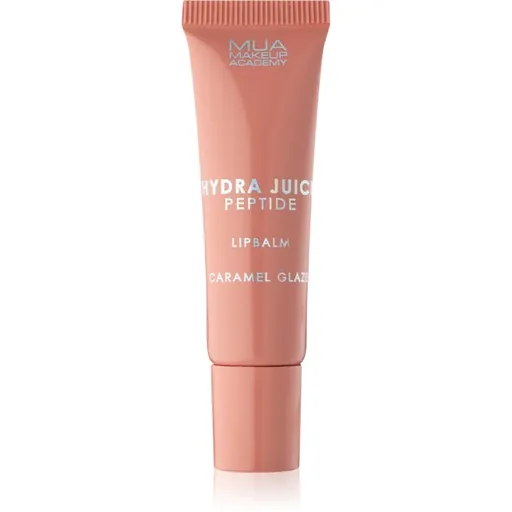 MUA Makeup Academy Hydra Juice Peptide Lip Balm Balsam de buze hidratant pentru stralucire parfum Caramel Glaze 10 ml