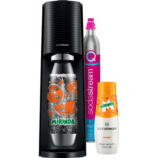 Aparat Sodastream Terra Negru Mirinda MegaPack CQC, negru
