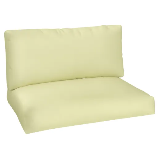 Outsunny Perne de paletă exterior 2 locuri perne de șezut pentru paletă euro lavabile 120 x 80 cm și 120 x 45 cm, bej | Aosom Romania