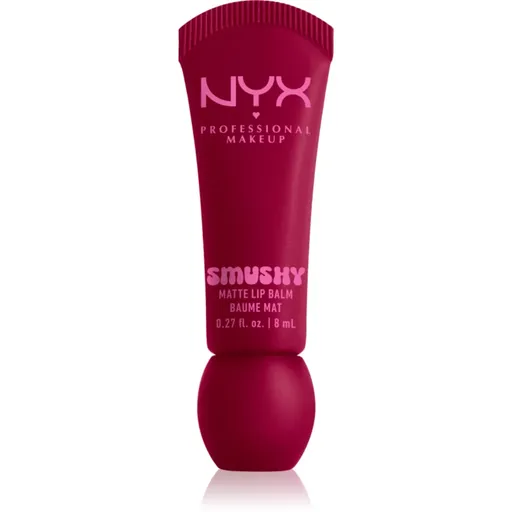 NYX Professional Makeup Smushy Matte Lip Balm balsam de buze cu efect matifiant culoare Squeeze N' Sizzle 8 ml