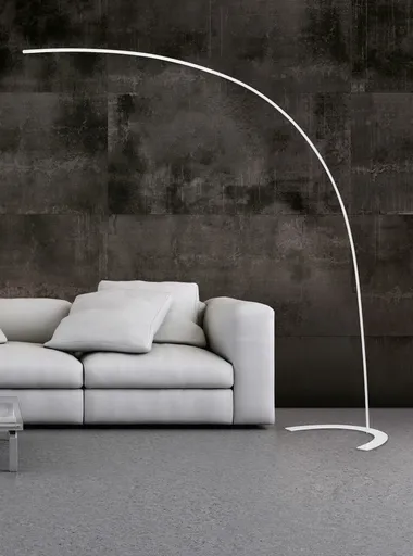 Lampadar Shanghai, TRIO, 65x210 cm, 18W, 1x SMD, metal, alb