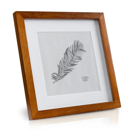 Casa Chic Bristol, ramă pentru fotografii, sticlă, 25 x 25 cm cu suport, lemn adevărat