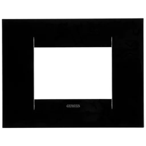 Rama ornament 3 module Gewiss Chorus Geo GW16403TN, negru toner