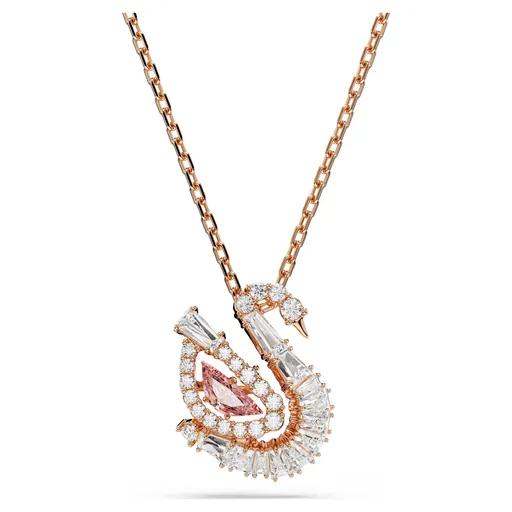 Swarovski Colier placat cu aur Lebădă cu zirconi Swarovski Swan 5732414