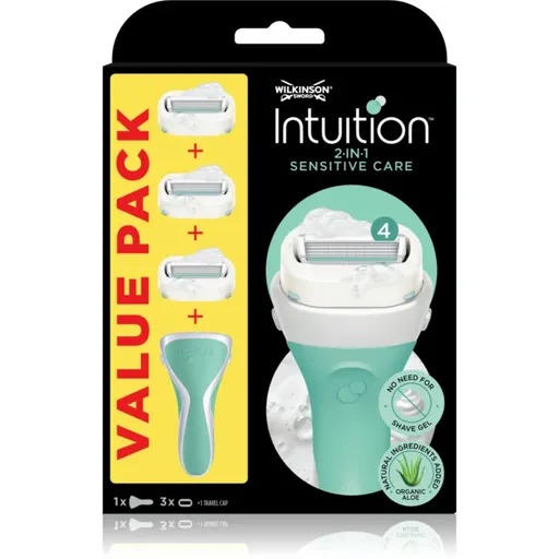 Wilkinson Sword Intuition 2 in 1 Sensitive Care aparat de ras rezerva lama 3 pc