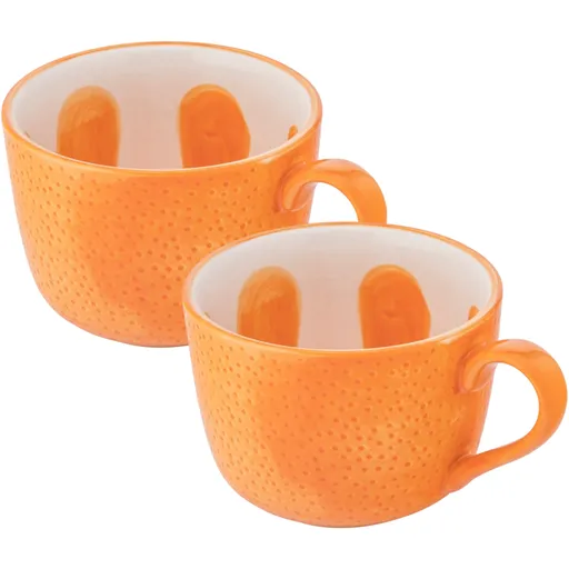 Altom Set de căni jumbo din ceramică Tropicanaportocaliu 470 ml, 2 buc., portocaliu