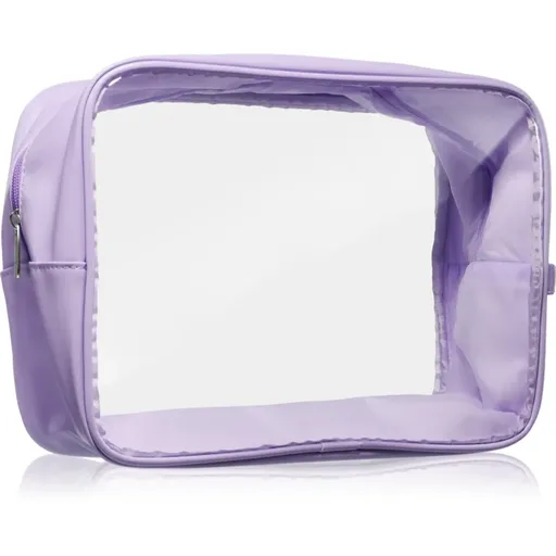 Notino Travel Collection Extra Large Clear Organizer geantă de cosmetice transparentă XL Purple 27,5x20x12,5 cm 1 buc