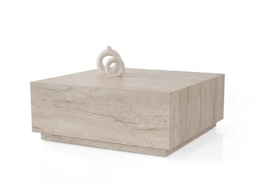 Masuta de cafea, Hanah Home, Lizbon, 90x35.5x90 cm, Travertin