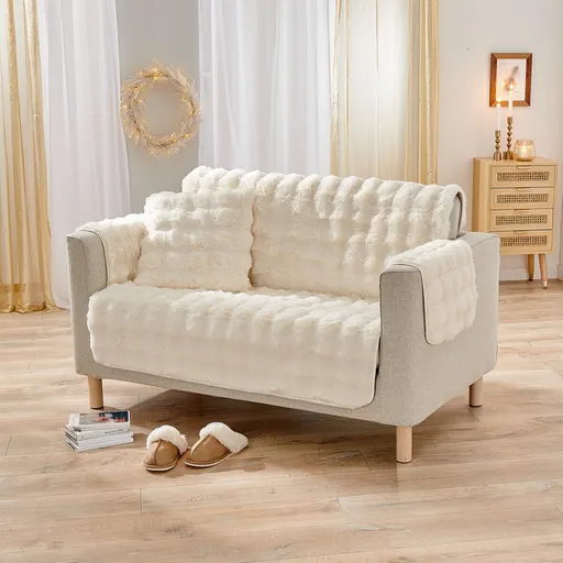 Husă pentru canapea cu 2 locuri „Bubble-Fleece” 120 x 150 cm