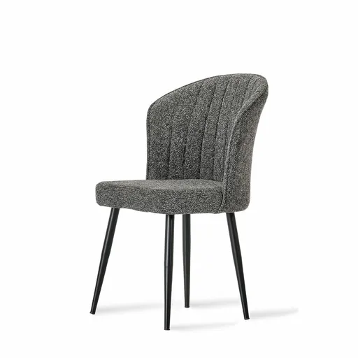 Set de scaune de sufragerie Rubi Anthracite, 2buc., antracit